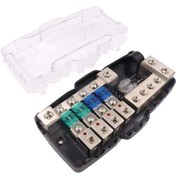 Resim Araba Ses Modifikasyonu Aksesuarları Sigorta Tutucu 4 Yolu/dört Kavşak Sigorta Kutusu 