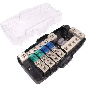 Resim Araba Ses Modifikasyonu Aksesuarları Sigorta Tutucu 4 Yolu/dört Kavşak Sigorta Kutusu 
