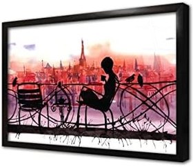 Resim Soyut Çerçeveli Cam Tablo 20x30 cm CB09031 