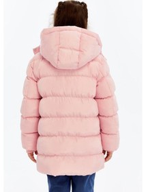 Resim Benitto Kids Kız Çocuk Kalın Kışlık Kapüşonlu Kaban 51349 Pembe 