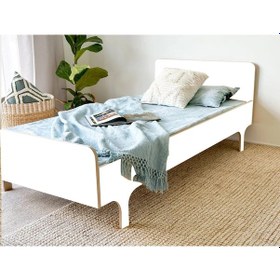 Resim Safran Tek Kişilik Karyola Beyaz 90 x 190 CM 