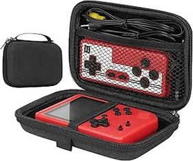 Resim Geekria Handheld Game Console Carrying Case, Protective Travel Retro Mini Game Player Box for Charging Cable, Batteries, Earpods, and Gaming Accessories (Dark Gray) 
