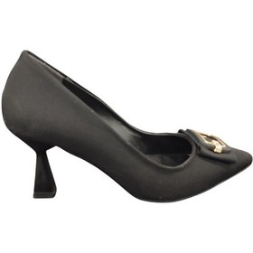 Resim Ventes 22211920z Sivri Burun 7 Cm Kadeh Topuk Kadın Şık Topuklu Nubuk Ayakkabı Siyah 