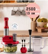 Resim Karaca Turbo Doğrayıcı, Dilimleme Rondo, Blender 2500W Yüksek Güç 8 in 1 Mikser seti & Mutfak Robotu 