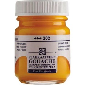 Resim Talens Guaj Boya 16 Ml Deep Yellow Koyu Sarı 202 