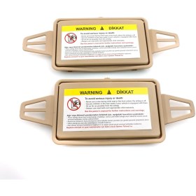 Resim Bross Otomotiv BDP545 Mercedes W211 İçin 2 Adet Tan Rengi Güneşlik Ayna Kapağı Sağ ve Sol 2108102510 