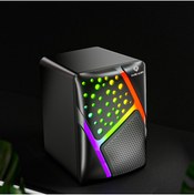 Resim Leaven Dark Alien S-511 Led Işıklı RGB 1+1 Hoparlör Laptop- PC Uyumlu 6 Watt Çıkış 