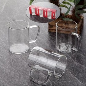 Resim Perotti Home Fausto 3'lü Cam Kupa 200 Ml 