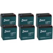 Resim POWER-XTRA Or bus 6-DZM-24 12V 24 Ah Elektrikli Bisiklet Aküsü 6 lı Paket 