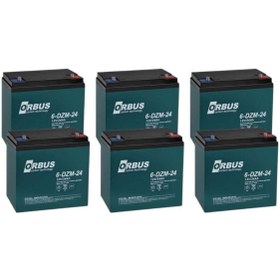 Resim POWER-XTRA Or bus 6-DZM-24 12V 24 Ah Elektrikli Bisiklet Aküsü 6 lı Paket 