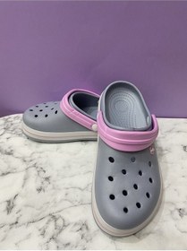 Resim Akınalbella E195024 Unisex Hastane Tipi Sabo Terlik Gri / Pembe Gri - Pembe 