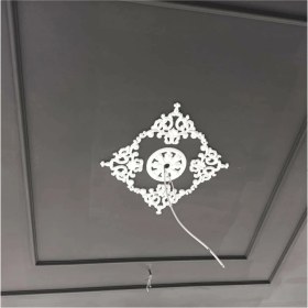 Resim Decogold Saray Tavan Motif 25*25 cm Bronz Küçük Avize Göbeği 