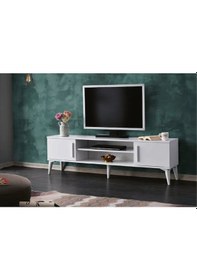 Resim Bera Beyaz Nisa Tv Sehpası Beyaz 