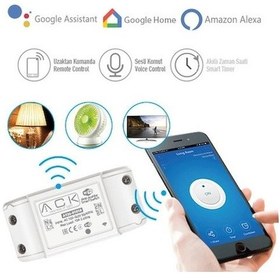 Resim Ack Akıllı Ev Anahtarı Wi-Fi Smart Switch Ay26-01010 