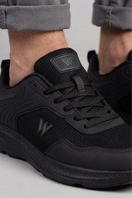 Resim Comfy Step Siyah Günlük Spor Sneaker - Kaymaz Taban Konfor Serisi Erkek Ayakkabı 
