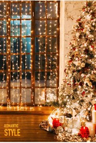 Resim HALL BREATHE 12 Saçaklı 300 Ledli Animasyonlu Perde 3x3 Metre, Fişli, Eklenebilir, 8 Fonksiyon 