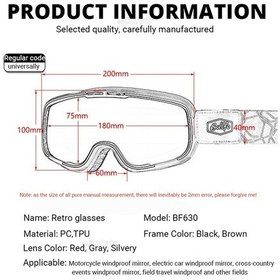 Resim Bollfo Bf630-03 Dış Mekan Aktiviteleri Ve Motosiklet İçin Koruyucu Gözlük 