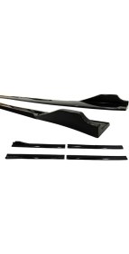 Resim Mazda 626 1991-1997 Siyah Şeritli Renkli Ön Lip ve Yan Marşpiyel Seti 