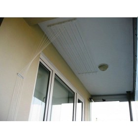 Resim Asansörlü Çamaşır Askısı Tavan Tipi 5 Çubuk 160 CM Beyaz 