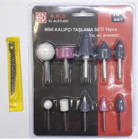 Resim Genel Markalar Asafyapı 10 Parça Mini Kalıpçı Taşlama Seti Uç Vızvız Seti Soma Dekopaj Bıcagı 1 Adet 