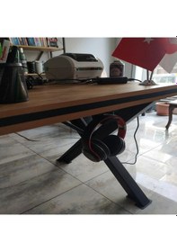 Resim Masaya Takılan Oyuncu Kulaklık Standı Gamer Headset Stand Kulaklık Tutucu Askısı 