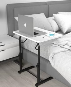 Resim Depolife Eğim Yükseklik Ayarlı Laptop Sehpası Kahvaltı Ders Çalışma Bilgisayar Ofis Yemek Masası Metal Ayak 