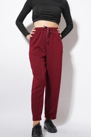 Resim Pafi Moda Derp Modal Şalvar Balon Pantolon Bordo 