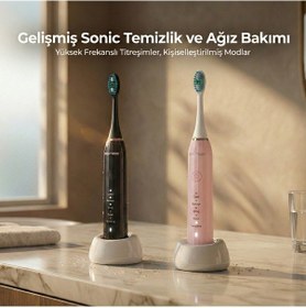 Resim Neutron Şarjlı Sonik Diş Fırçası, Şarjlı Siyah Diş Fırçası Şarjlı 
