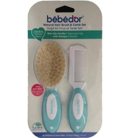 Resim Bebedor 573 Doğal Fırça & Tarak Seti Yeşil 