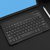 Resim Ipad, Ipad Pro, Ipad Mini, Ipad Air, Apple, Iphone, Samsung Tablet Akıllı Telefon IOS Android Windows Için Şarj Edilebilir Ultra İnce Kablosuz Klavye İçin Uygun, Taşınabilir Mini Kablosuz 10 İnç Klavye 