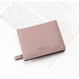 Resim Batsıoe Kısa Tip Bayan Cüzdan Küçük Taze İki Katlı Okul Çantası Basit Çok Kartlı Bozuk Para Cüzdanı Lotus Pembesi Pembe 