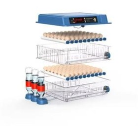 Resim Beren 176 Yumurtalık 12 Volt Destekli5 Hazır Programlı Otomatik Nemlendirmeli Kuluçka Makinesi 