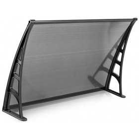 Resim Lotus Kapı Pencere Üstü Pratik Sundurma 70x120 - Siyah Siyah 