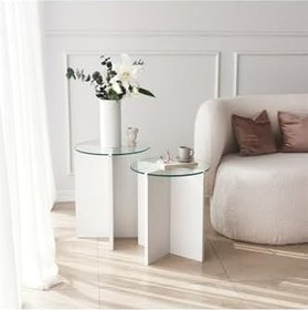 Resim Neostill Lily 2 Li Sehpa/Beyaz 