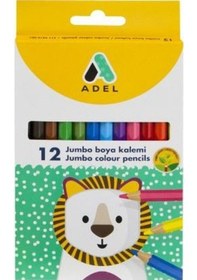 Resim Adel 12 Li Jumbo Tam Boy Kuru Boya 