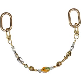 Resim Sun Petal Murano Esintili Cam İşlemeli Çanta Süsü - LuxCharm (Bag Charm) | Happyangels 