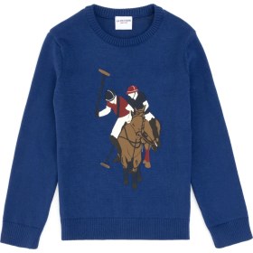 Resim U.s. Polo Assn. Erkek Çocuk Indigo Kazak /triko 50317149-VR028 