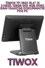 Resim Tiwox TP-1503 15.6" I3 3.NESİL 128GB SSD 4GB DDR3 RAM 1366X768 DOKUNMATİK POS PC 