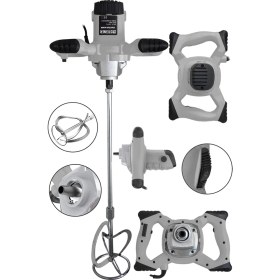 Resim Steiner Germany Technology 3000 Watt Bakır Sargı 6 Kademeli Alçı Boya ve Harç Karıştırıcı Mikser Gri 