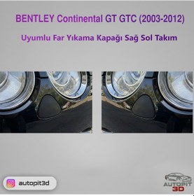 Resim Bentley Continental Gt Gtc 2003-2012 Uyumlu Far Yıkama Kapağı Sağ Sol Takım 