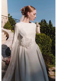 Resim Manuka Luna Çiçek Broş Ekru Ekru 