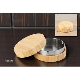 Resim Bambu Kapaklı Küllük Renkli 