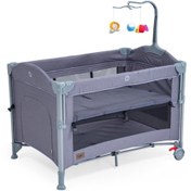 Resim 2254 Culla Anne Yanı Oyun Parkı Park Yatak 70 X 110 Cm Gri 