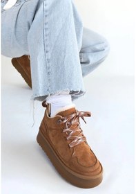 Resim Muden Taba Süet Bağcıklı Bot Resimdeki Renk 