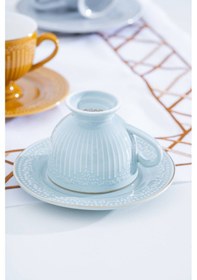 Resim Acar Moira 6 Kişilik Kahve Fincan Takımı - 100 Ml Renkli 