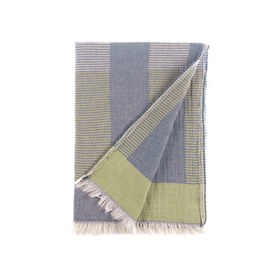 Resim Vela Peştemal - Lacivert-Lime Yeşil / 90x170 cm 