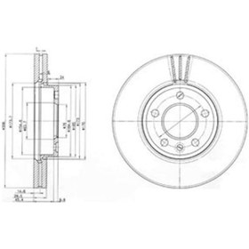 Resim Vw Transporter V 2.0 Tsi 2012-2015 Delphi Ön Fren Diski 2 Adet 