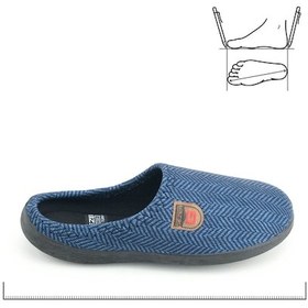 Resim Gezer Erkek Kışlık Rahat Taban Ev Bahçe Terlik Lacivert 