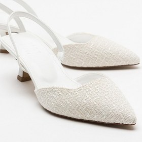 Resim Luvishoes Over Beyaz Kadın Topuklu Ayakkabı Beyaz 
