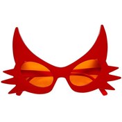 Resim Kırmızı Renk Bıyık Tasarımlı Kedi Gözlüğü 